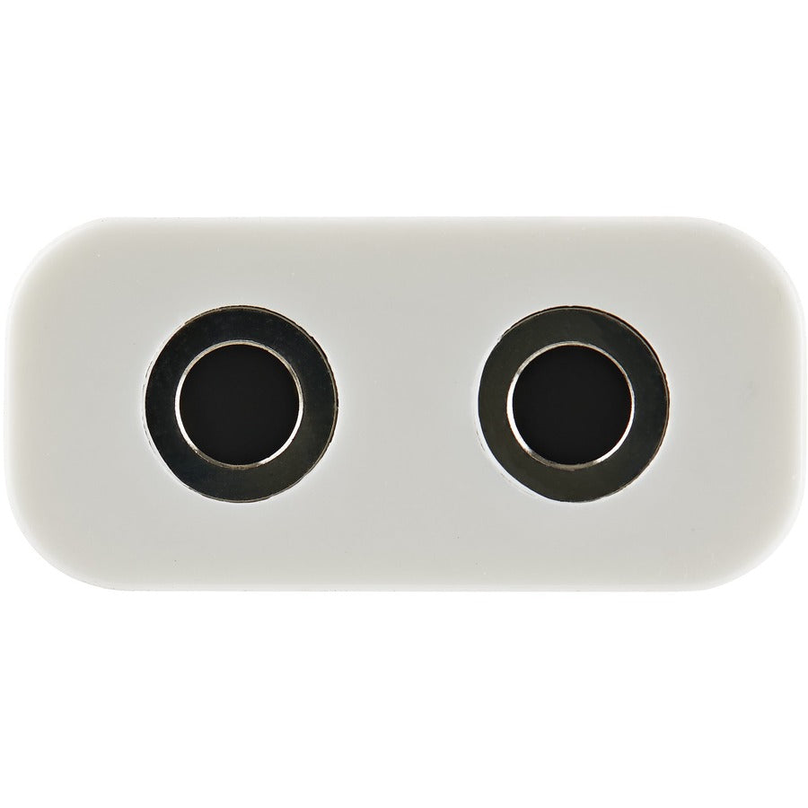 StarTech.com White Slim Mini Jack Headphone Splitter Cable Adapter - 3.5mm Male to 2x 3.5mm Female MUY1MFFADPW