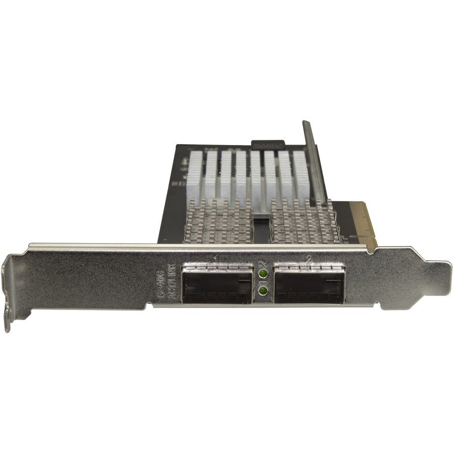 StarTech.com Dual Port 40G QSFP+ Network Card - Intel XL710 Open QSFP+ Converged Adapter PCIe 40 Gigabit Fiber Ethernet Server 40GbE NIC PEX40GQSFDPI