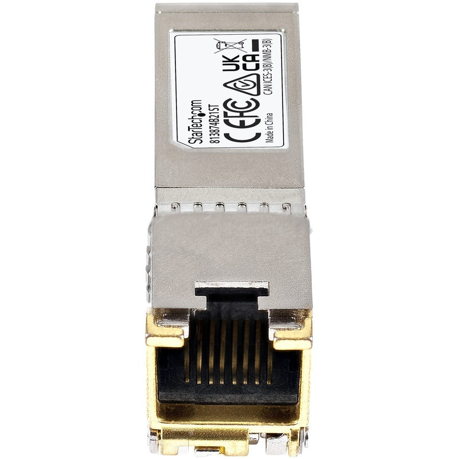 StarTech.com Module SFP+ compatible HPE 813874-B21 - 10GBASE-T - 10GE Gigabit Ethernet SFP+ vers RJ45 Cat6/Cat5e - 30 m 813874B21ST