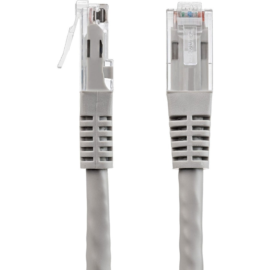 StarTech.com Câble Ethernet CAT6 de 1,5 m – Gigabit moulé gris – 100 W PoE UTP 650 MHz – Cordon de brassage catégorie 6 Câblage certifié UL/TIA C6PATCH5GR