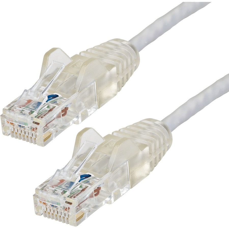StarTech.com 1 ft CAT6 Cable - Slim CAT6 Patch Cord - Gray - Snagless RJ45 Connectors - Gigabit Ethernet Cable - 28 AWG - LSZH (N6PAT1GRS) N6PAT1GRS