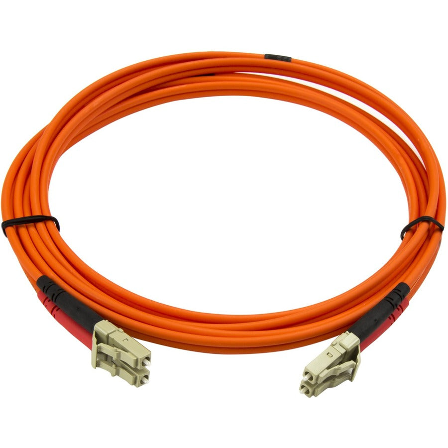 StarTech.com Câble fibre optique 2 m - Duplex multimode 50/125 - LSZH - LC/LC - OM2 - Câble de brassage fibre LC vers LC 50FIBLCLC2