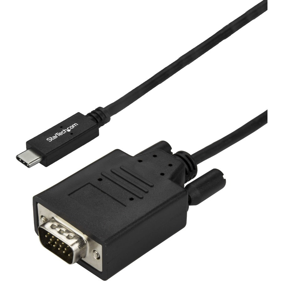 StarTech.com Câble USB C vers VGA de 3 m - Câble de moniteur adaptateur USB Type C DP Alt Mode vers VGA 1080p - Fonctionne avec Thunderbolt 3 CDP2VGA3MBNL