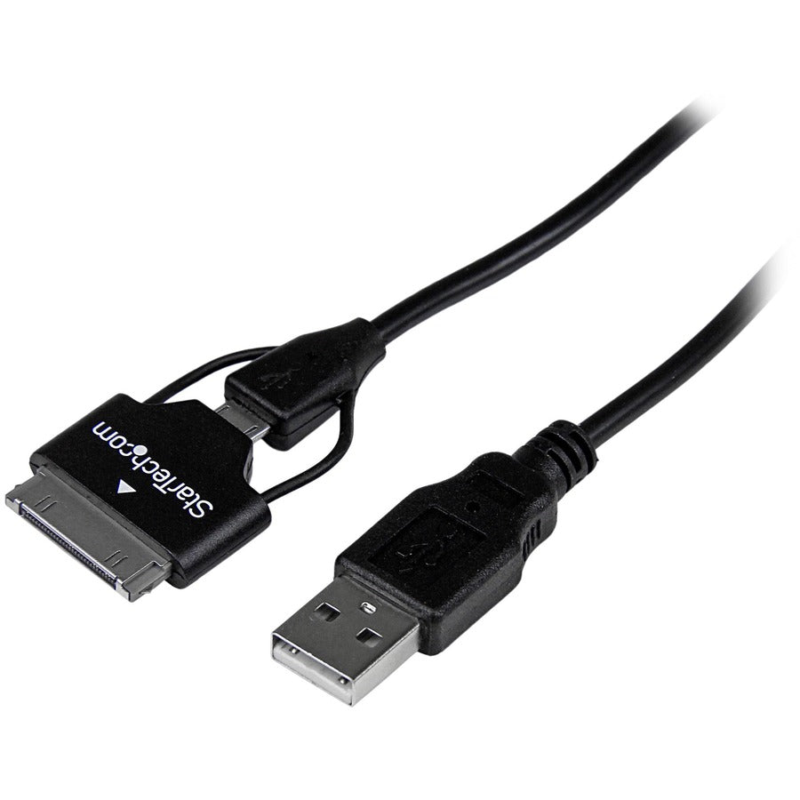 StarTech.com 0.65m (2 ft) Samsung Galaxy Tab&trade; Dock Connector or Micro USB to USB Combo Cable USB2UBSDC