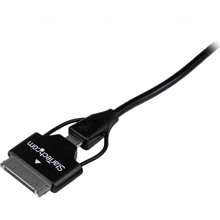 StarTech.com 0.65m (2 ft) Samsung Galaxy Tab&trade; Dock Connector or Micro USB to USB Combo Cable USB2UBSDC