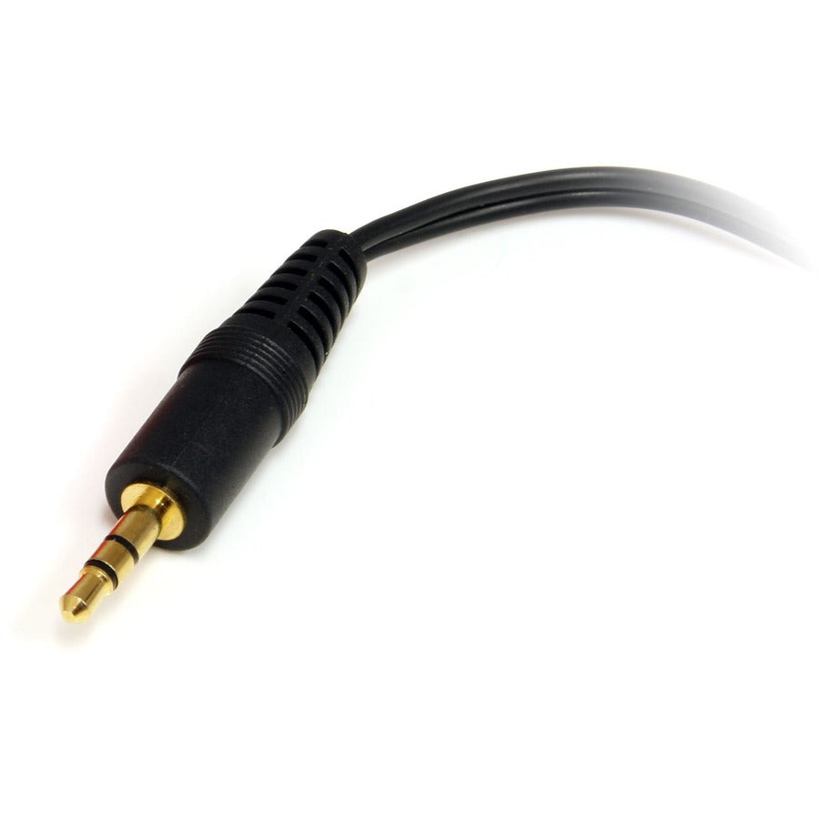 StarTech.com Câble audio RCA Startech - 6 pieds - 1 x 3,5 mm, 2 x RCA - Câble audio externe - Noir MU1MFRCA