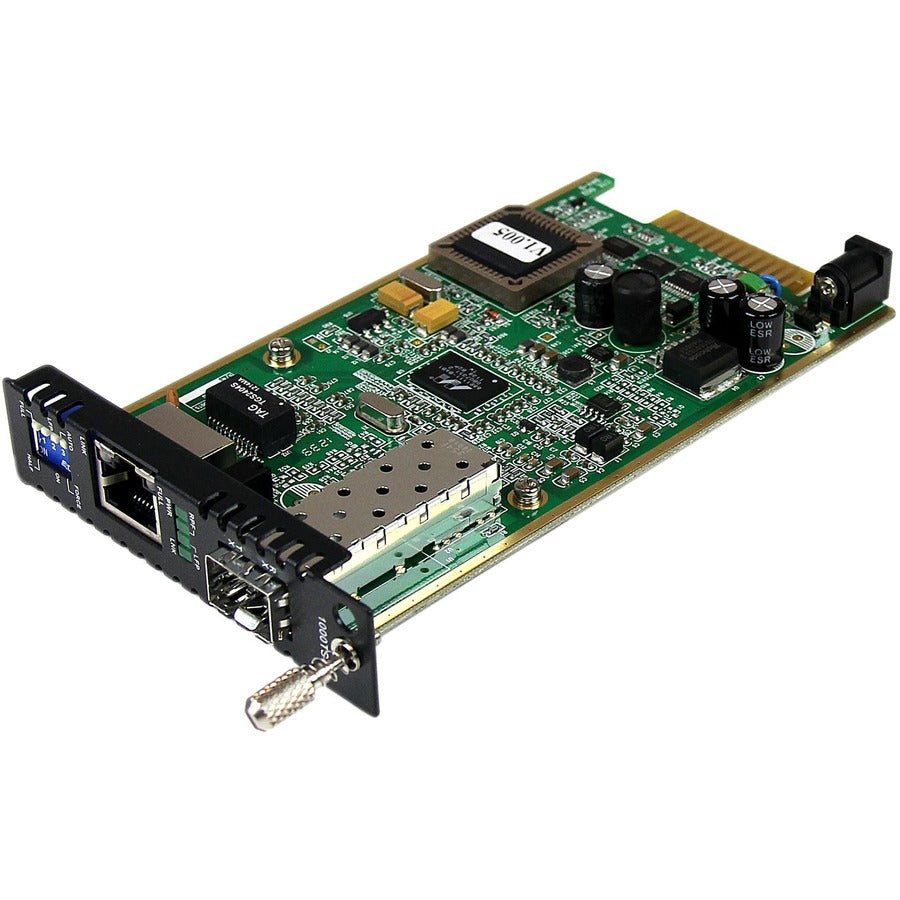 StarTech.com Module de carte convertisseur de média fibre Gigabit Ethernet avec emplacement SFP ouvert ET91000SFP2C