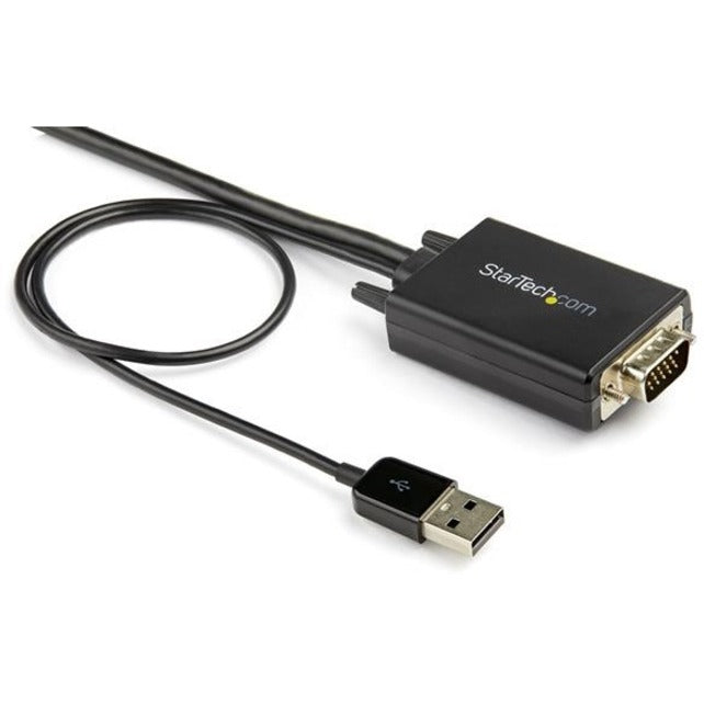 StarTech.com 6ft VGA to HDMI Converter Cable with USB Audio Support - 1080p Analog to Digital Video Adapter Cable - Male VGA to Male HDMI VGA2HDMM6