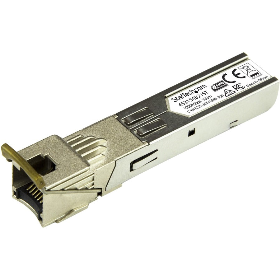 StarTech.com HPE 453154-B21 Compatible SFP Module - 1000BASE-T - 1GE Gigabit Ethernet SFP SFP to RJ45 Cat6/Cat5e - 100m 453154B21ST