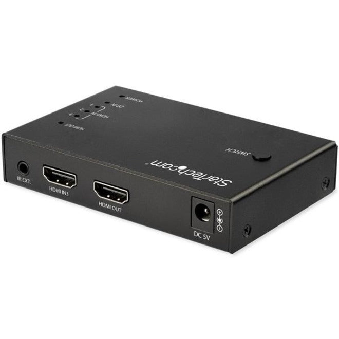 StarTech.com 4 Port HDMI Video Switch - 3x HDMI & 1x DisplayPort - 4K 60Hz - Multi Port HDMI Switch Box w/ Automatic Switcher (VS421HDDP) VS421HDDP