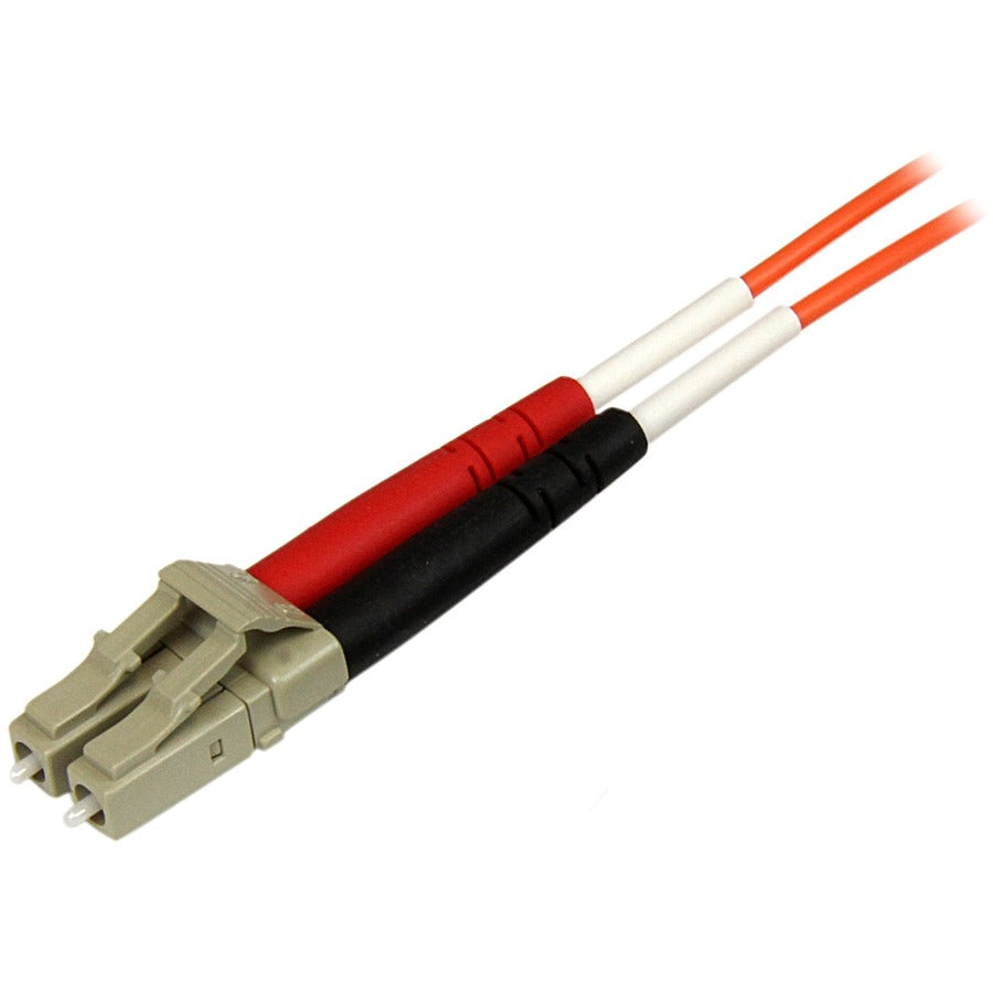 StarTech.com Câble fibre optique 1 m - Duplex multimode 50/125 - Plénum OFNP - LC/ST - OM2 - Câble de brassage fibre LC vers ST 50FIBPLCST1