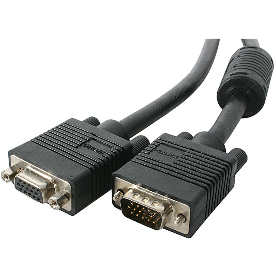 StarTech.com StarTech.com Coax High Resolution VGA Monitor Extension Cable - 200ft - 1 x D-Sub (HD-15), 1 x D-Sub (HD-15) - Monitor Extension Cable External - Black MXT101HQ_200