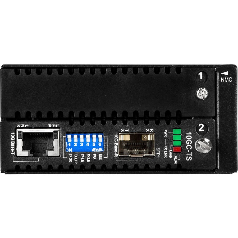 StarTech.com Convertisseur de média cuivre vers fibre Ethernet 10 Gigabit - Ouvert SFP+ - Géré - Convertisseur de média Ethernet 10G ET10GSFP