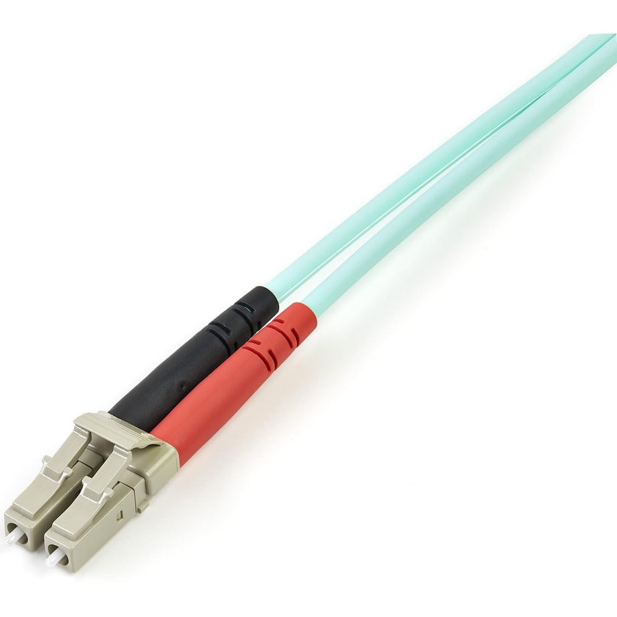 StarTech.com Aqua OM4 Duplex Multimode Fiber - 3m/ 9 ft - 100 Gb - 50/125 - OM4 Fiber - LC to LC Fiber Patch Cable 450FBLCLC3