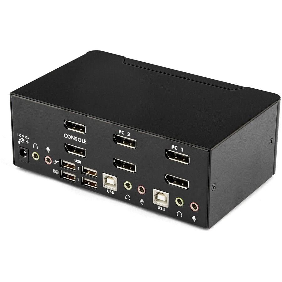 StarTech.com 2 Port DisplayPort Dual-Monitor KVM Switch - DisplayPort KVM - 4K 60 Hz SV231DPDDUA2