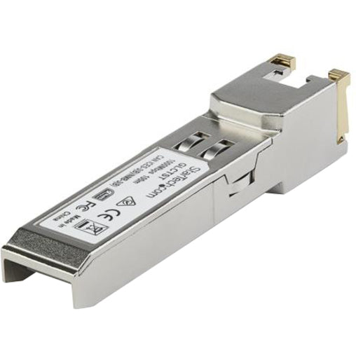 Module SFP compatible StarTech.com Juniper SFP-1GE-FE-ET - 1000BASE-T - Émetteur-récepteur SFP Gigabit Ethernet 1GE vers RJ45 Cat6/Cat5e - 100 m SFP1GEFEETST