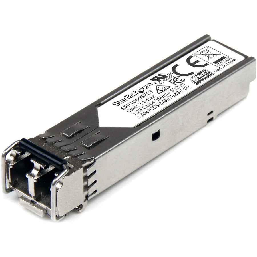 StarTech.com Module SFP non codé MSA - 1000BASE-SX - Émetteur-récepteur optique fibre multimode (MMF) 1GE Gigabit Ethernet SFP 1GbE - 550 m DDM SFP1000SXST