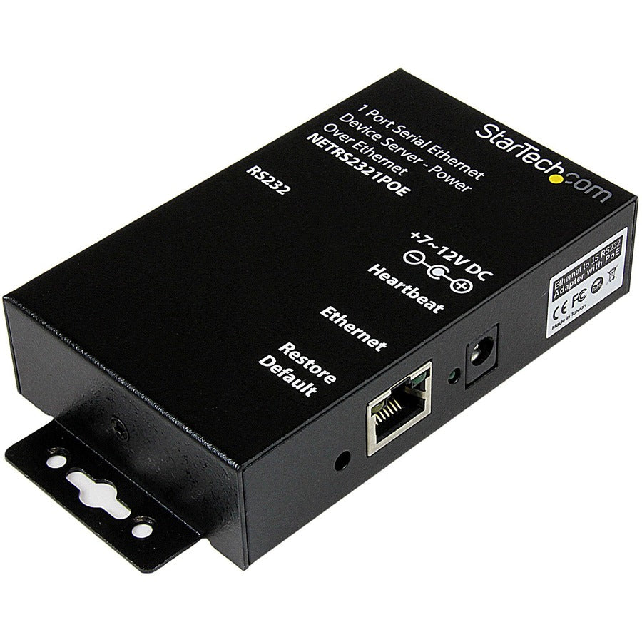 StarTech.com StarTech.com Serial Ethernet device server - 1 port - power over Ethernet - PoE NETRS2321POE