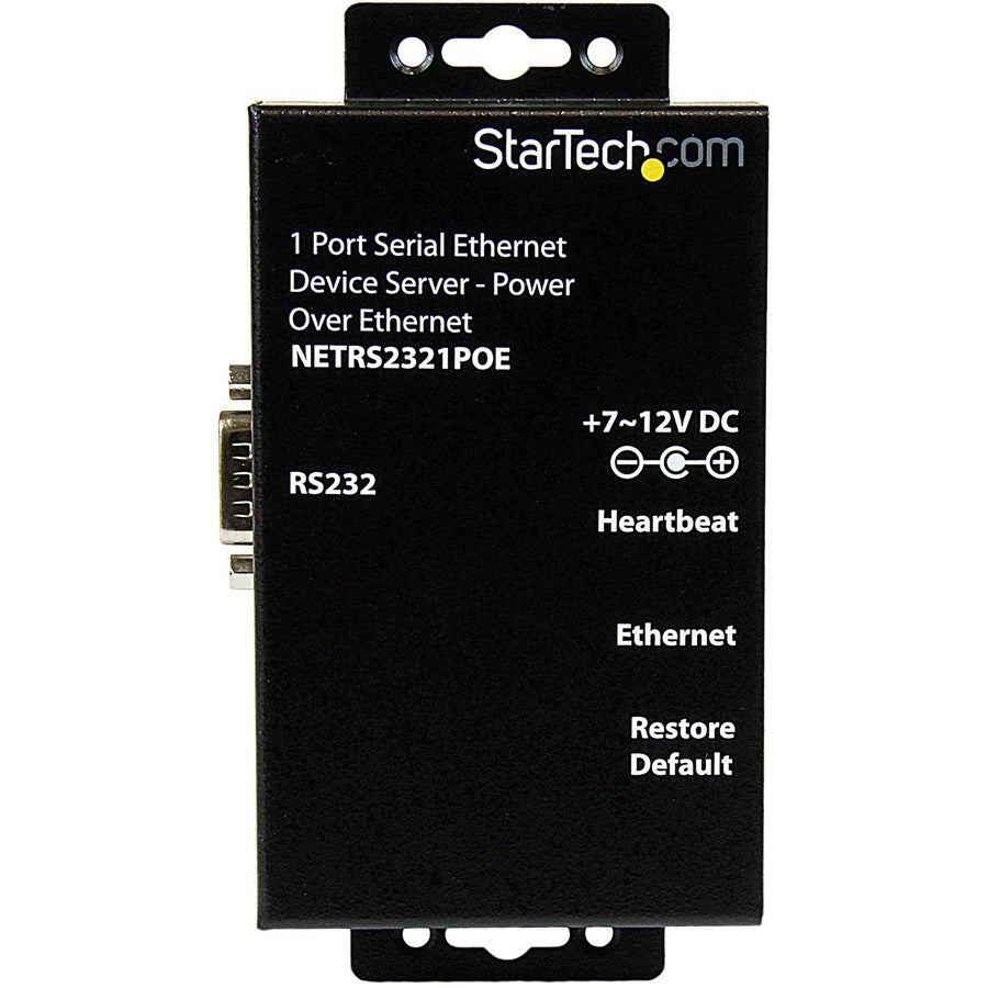 StarTech.com StarTech.com Serial Ethernet device server - 1 port - power over Ethernet - PoE NETRS2321POE