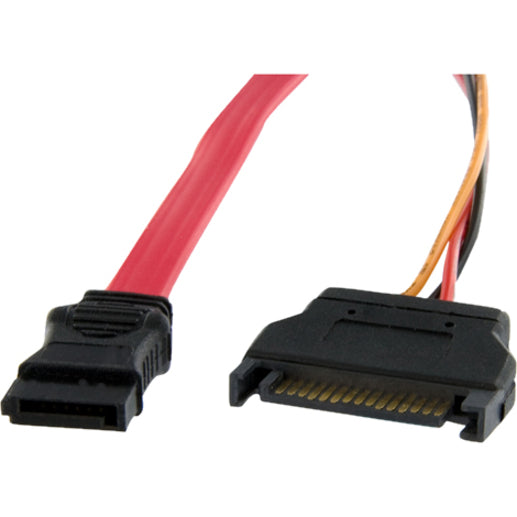 StarTech.com 12in Micro SATA to SATA with SATA Power Adapter Cable MCSATAF12S