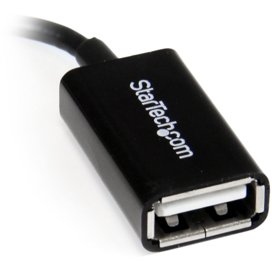 StarTech.com 5in Right Angle Micro USB to USB OTG Host Adapter M/F UUSBOTGRA