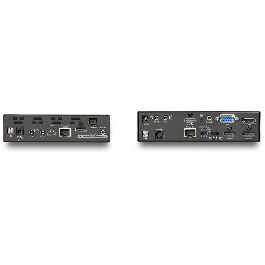 StarTech.com Multi-Input HDBaseT Extender Kit with Built-In Switch and Video Scaler - DisplayPort HDMI and VGA Over CAT6 or CAT5e ST121HDBTSC