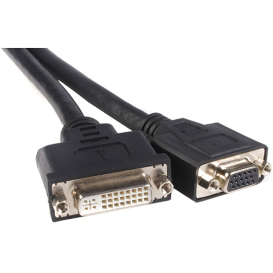 StarTech.com 8in LFH 59 Male to Female DVI I VGA DMS 59 Cable DMSDVIVGA1