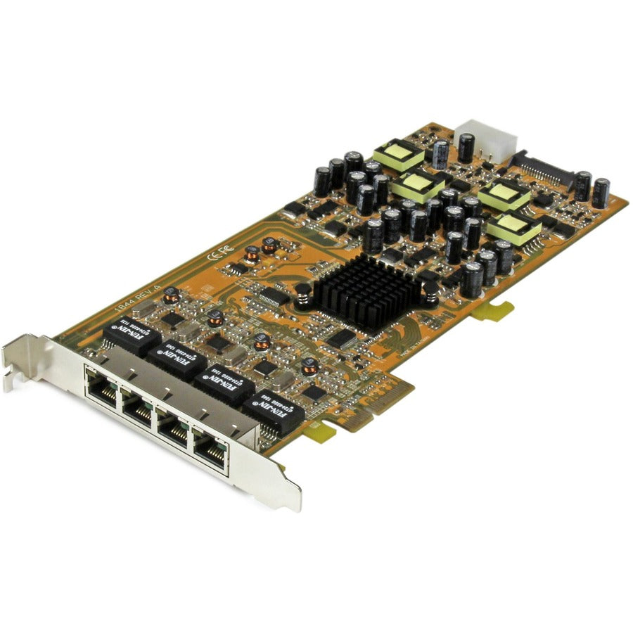 StarTech.com Carte réseau PCIe Power over Ethernet Gigabit 4 ports - PSE / PoE PCI Express NIC ST4000PEXPSE