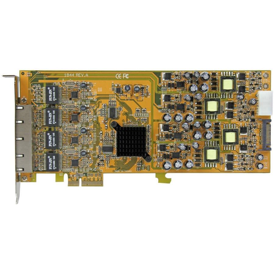 StarTech.com 4 Port Gigabit Power over Ethernet PCIe Network Card - PSE / PoE PCI Express NIC ST4000PEXPSE