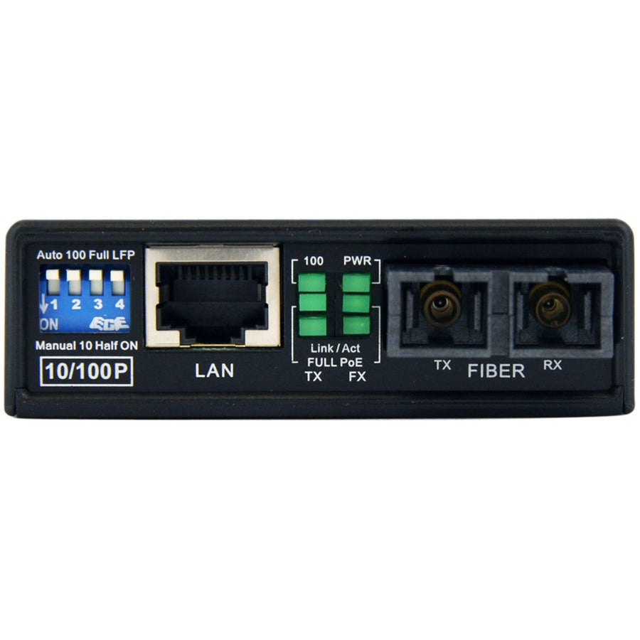 StarTech.com StarTech.com 10/100 Multi Mode Fiber to Ethernet Media Converter SC 2km with PoE MCM110SC2P