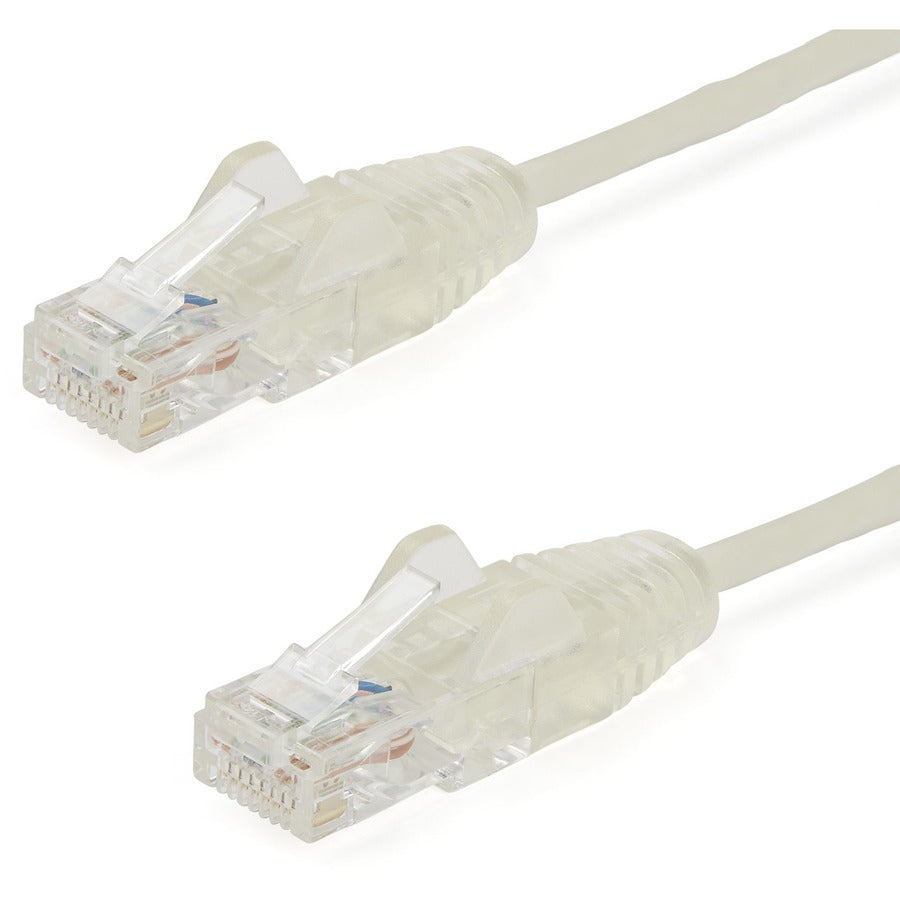 StarTech.com 6 ft CAT6 Cable - Slim CAT6 Patch Cord - Gray - Snagless RJ45 Connectors - Gigabit Ethernet Cable - 28 AWG - LSZH (N6PAT6GRS) N6PAT6GRS