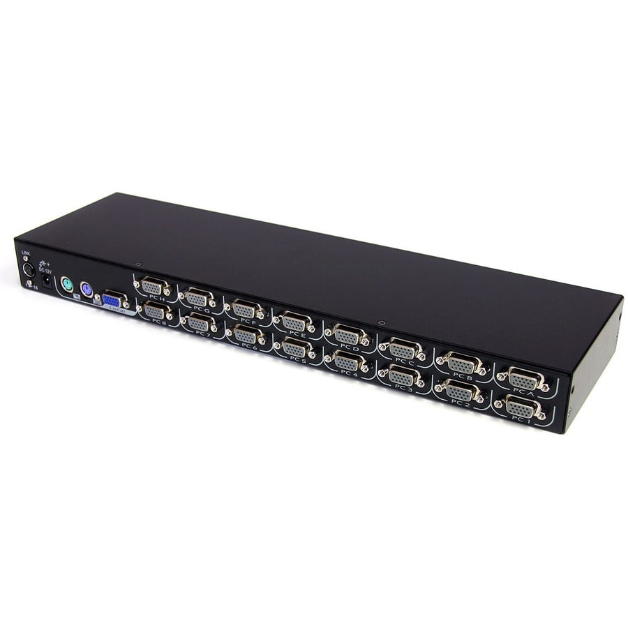 Module KVM StarTech.com à 16 ports pour consoles LCD montées en rack avec console PS/2 et VGA supplémentaire CAB1631HD