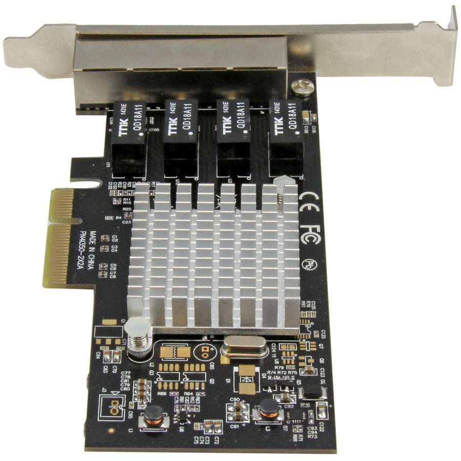 StarTech.com 4-Port Gigabit Ethernet Network Card - PCI Express, Intel I350 NIC - Quad Port PCIe Network Adapter Card w/ Intel Chip ST4000SPEXI