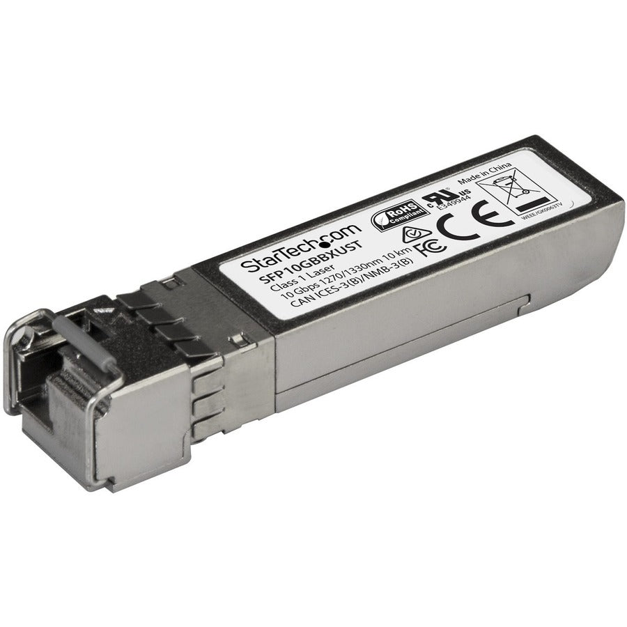 StarTech.com Module émetteur-récepteur SFP+ non codé MSA - 10GBASE-BX - Fibre BiDi Gigabit Ethernet 10 GbE (SMF) SFP10GBBXUST