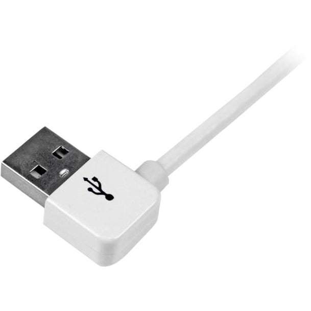 StarTech.com 1m (3 ft) Apple Dock Connector to Left Angle USB Cable for iPod / iPhone / iPad with Stepped Connector USB2ADC1MUL