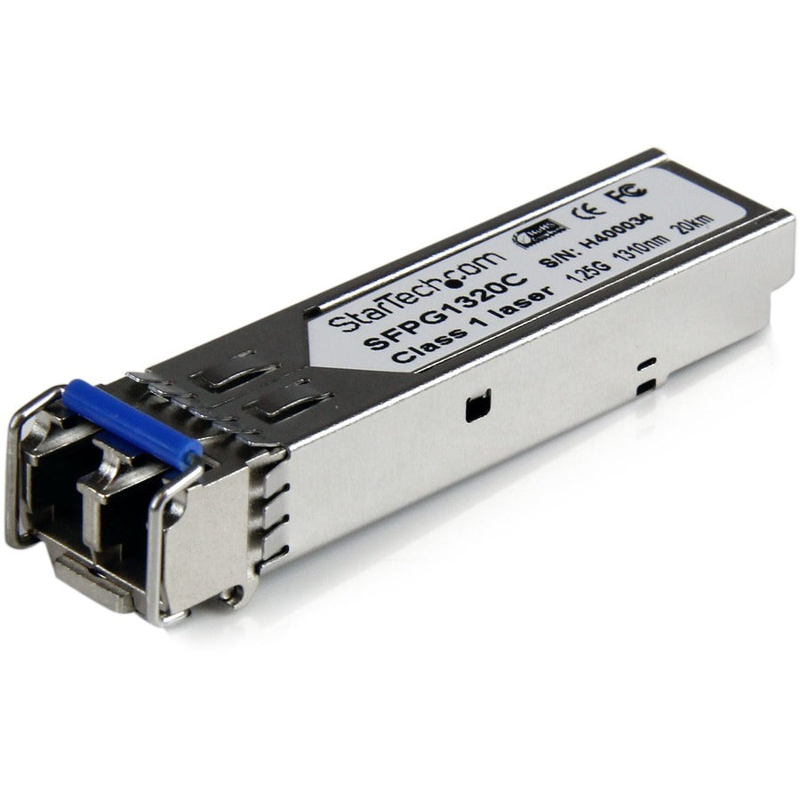 StarTech.com Module SFP compatible Cisco GLC-LH-SMD - 1000BASE-LH - Émetteur-récepteur optique SMF fibre monomode 1GE Gigabit Ethernet SFP 1GbE SFPG1320C