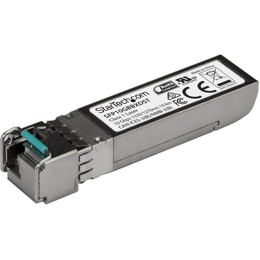 StarTech.com Module émetteur-récepteur SFP+ non codé MSA - 10GBASE-BX - Fibre BiDi Gigabit Ethernet 10 GbE (SMF) SFP10GBBXDST