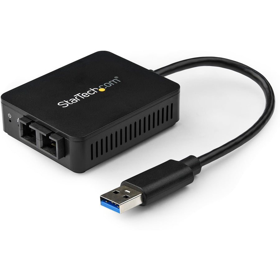 StarTech.com USB to Fiber Optic Converter - 1000Base-SX SC - USB 3.0 to Gigabit Ethernet Network Adapter - 550m MM - Windows / Mac / Linux US1GA30SXSC