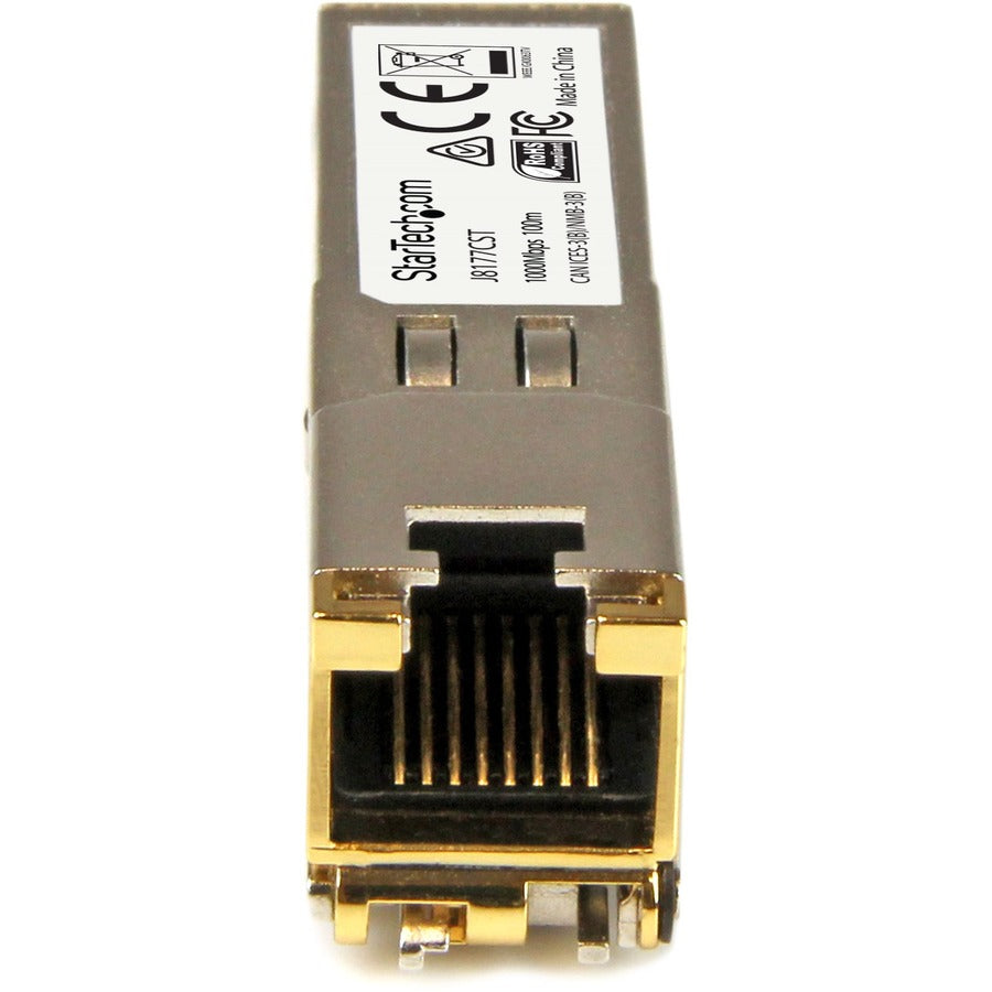 StarTech.com HPE J8177C Compatible SFP Module - 1000BASE-T - 1GE Gigabit Ethernet SFP SFP to RJ45 Cat6/Cat5e - 100m J8177CST