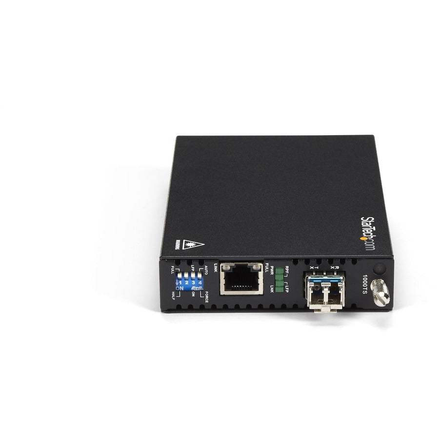 StarTech.com Convertisseur de média cuivre vers fibre Gigabit Ethernet - SM LC - 20 km - Convertisseur de média Ethernet - Convertisseur GbE ET91000SM20