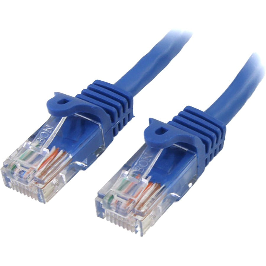 StarTech.com Câble de raccordement UTP Cat5e sans accroc bleu de 7 pieds RJ45PATCH7