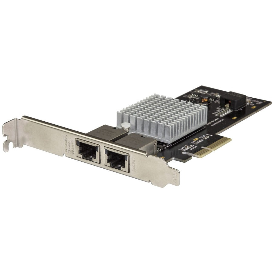 StarTech.com Dual Port 10G PCIe Network Adapter Card - Intel-X550AT 10GBASE-T PCI Express 10GbE Multi Gigabit Ethernet 5 Speed NIC 2port ST10GPEXNDPI