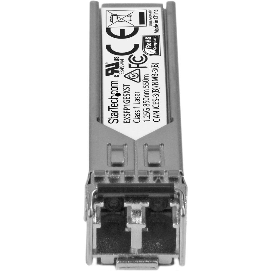 StarTech.com Juniper EX-SFP-1GE-SX Compatible SFP Module - 1000BASE-SX - 1GE SFP 1GbE Multimode Fiber MMF Optic Transceiver 550m DDM EXSFP1GESXST