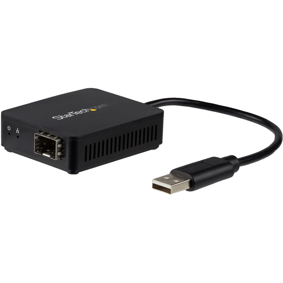 StarTech.com USB to Fiber Optic Converter - Open SFP - USB 2.0 100Mbps Ethernet Network Adapter - Windows & Linux - SFP Adapter US100A20SFP