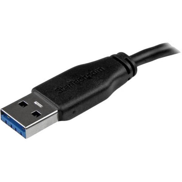 StarTech.com 15cm (6in) Short Slim SuperSpeed USB 3.0 A to Micro B Cable - M/M USB3AUB15CMS