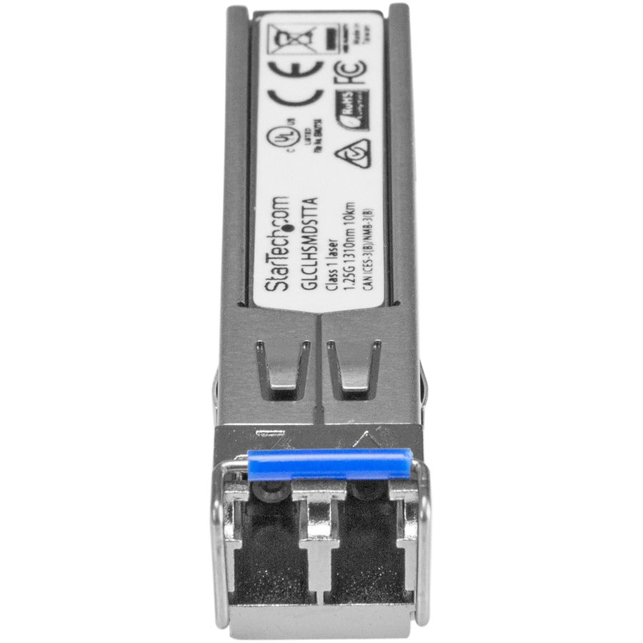 StarTech.com Module SFP compatible Cisco GLC-LH-SMD - 1000BASE-LX/LH - Émetteur-récepteur optique SMF fibre monomode 1GE Gigabit Ethernet 1GbE GLCLHSMDSTTA