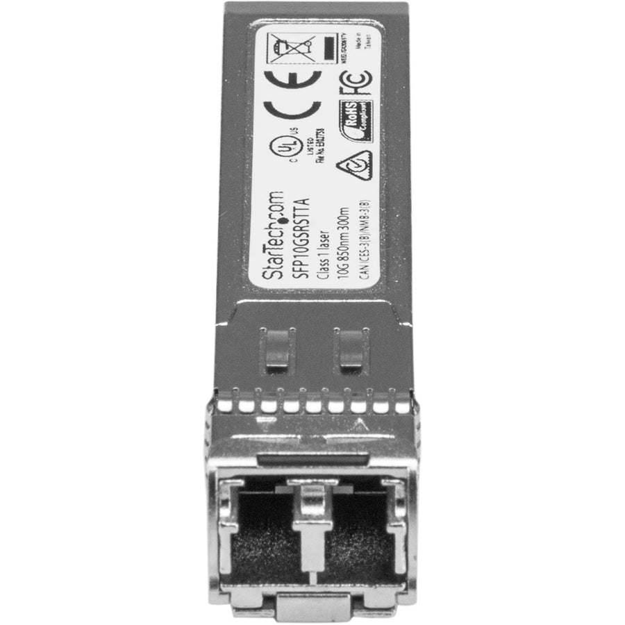 StarTech.com Cisco SFP-10G-SR-S Comp. SFP+ Module - 10GBASE-SR - 10GE Gigabit Ethernet SFP+ 10GbE Multimode Fiber MMF Optic Transceiver SFP10GSRSTTA