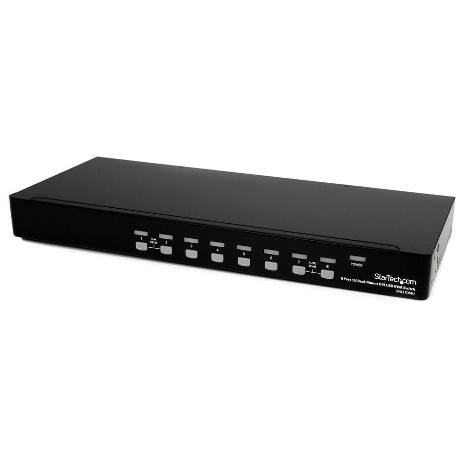 StarTech.com Commutateur KVM USB DVI 8 ports 1U à montage en rack SV831DVIU