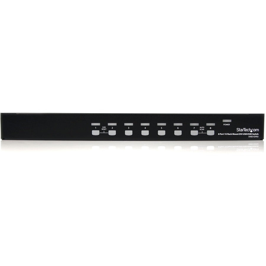 StarTech.com Commutateur KVM USB DVI 8 ports 1U à montage en rack SV831DVIU