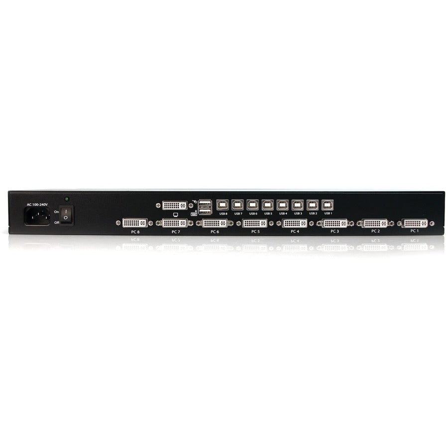 StarTech.com Commutateur KVM USB DVI 8 ports 1U à montage en rack SV831DVIU